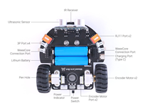 WeeeCore Bot Vivi Robot, Programa Educativo STEM, Robot con IA, Voz, Scratch, Python, IoT, Dibujo, Kit de Robot de Codificación STEAM para Niños