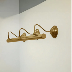 Vintage Solid Brass Picture <b>Light</b> Mid Century Modern Picture <b>Light</b> Raw Brass <b>Wall</b> Lamp Gallery Picture <b>Light</b> Painting Display - Product Image 5