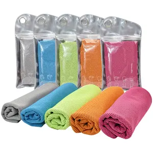 Stock Microfiber Ice Towel Soft Breathable Cooling Towel Stay Cool For Sport Gym Workout