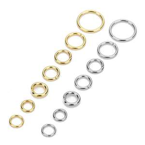 200 Pezzi/Sacchetto Anelli Aperti in Acciaio Inox per Connessione Manuale, Anelli Chiusi per Fai-da-Te, Accessori per Gioielli e Collane - Product Image 1