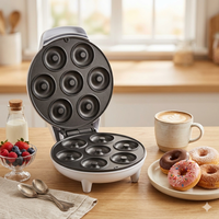 Machine à mini-beignets 7 cavités tendance, haute efficacité, électrique, avec contrôle automatique de la température