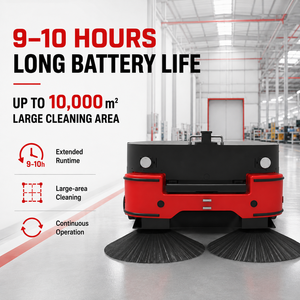 New REEMAN Industrial Sweeping Robot Heavy Duty Factory Warehouse Floor Cleaner Laser Navigation 30L Dust <b>Bin</b> Sweeping Robot - Product Image 3