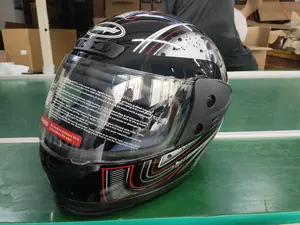 Helm penutup wajah penuh sepeda motor terbaik, helm Casco De Motocross profesional semua musim