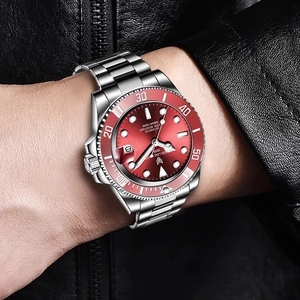 <span class=keywords><strong>LIGE</strong></span> 6801 relojes mecánicos automáticos regalo de moda hombres de acero inoxidable impermeable deporte de negocios para Hombre <span class=keywords><strong>Reloj</strong></span> de pulsera - Product Image 4
