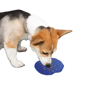 Customizável bacia do cão gato pet cachorro brinquedo silicone pet lambendo pad controle comendo velocidade treinamento tigela