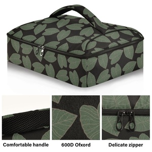 Sac isotherme personnalisé pour pâté de pique-nique d'été, motif Kalo vert Hawaï, pour plats et casseroles, sacs de rangement alimentaire - Product Image 2