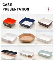 Boîte à salade carrée en papier kraft Questeco Brown, 12x11x6.5cm, boîte à salade à emporter, plateau pour petit-déjeuner, sushi, nourriture, avec couvercle en plastique