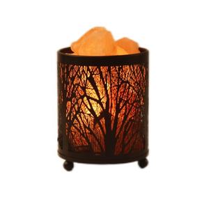 Custom Carved Metal Iron Basket Himalayan Salt Lamp Pink Rock Chunks <b>Dimmer</b> Switch for Home Decoration Love Style Night Light - Product Image 1