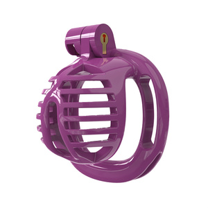 Verrou de chasteté, ceinture anti-détachement et 5 anneaux de pénis, cage de chasteté plate, bondage du pénis, jouets sexuels pour adultes BDSM pour hommes et couples - Product Image 4