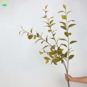Feuillage artificiel en feuilles de laurier à longues tiges, branche de verdure suspendue pour bouquet de mariage, arche, centre de table, <span class=keywords><strong>d</strong></span>écoration intérieure - Product Image 6