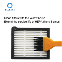 Pièces de rechange pour IRobots Roombas I7/i7 + I7 Plus E5/E6/E7 Robot Aspirateur Filtre HEPA Brosse principale latérale