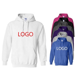 Unisex Custom Logo Sweatshirts High Quality 50% Cotton <b>Hoodies</b> Fashionable Solid Pattern for <b>Men</b> and Women-Wholesale - Product Image 1