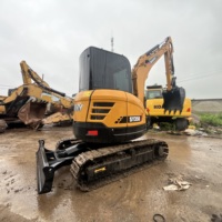 Mini-excavatrice sur chenilles Sany SY35U d'occasion, 3,5 tonnes, avec moteur Yanmar et cabine fermée, hydraulique, très demandée