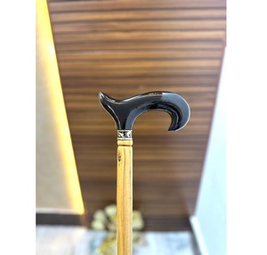 Canne télescope pliable en laiton d'aspect antique, design classique, canne décorative pour collection vintage - Product Image 1