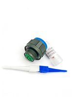 Connecteur droit en alliage d'aluminium Kewei D38999/26WB35PB, série J599, 35 positions, 14 broches, étanche IP67/IP68, usage industriel