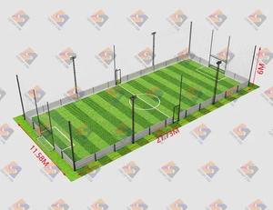 Clôture de terrain de football extérieur en treillis métallique grillagé, vente directe du fabricant, clôture pour terrains de sport et de basketball - Product Image 2