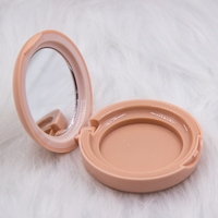 Boîtier compact rond pliable à couvercle rabattable pour blush en poudre, fard à paupières, conteneur vide, correcteur, crème, emballage de maquillage