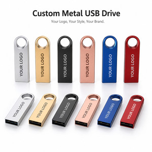 Clé USB en métal avec logo personnalisé, clé USB haute vitesse, clé mémoire pour cadeaux promotionnels d'entreprise, événements, avec différentes couleurs - Product Image 3