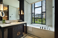 Ensemble de meubles de chambre d'hôtel de luxe chinois moderne pour villas et chambres d'hôtes, écologique et durable
