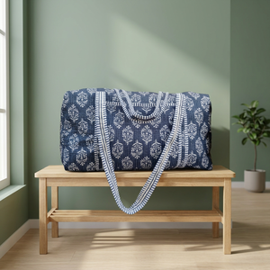 Sac de voyage en coton fait main personnalisé très populaire pour femmes, sac à bandoulière, ensemble de sacs de voyage en coton pour femmes - Product Image 1