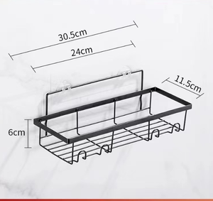 Besi baja tiga lapisan roda kastor mandi dapur penyimpanan penata tahan karat tidak ada bor rak mandi <span class=keywords><strong>Caddy</strong></span> untuk rumah kamar mandi - Product Image 5