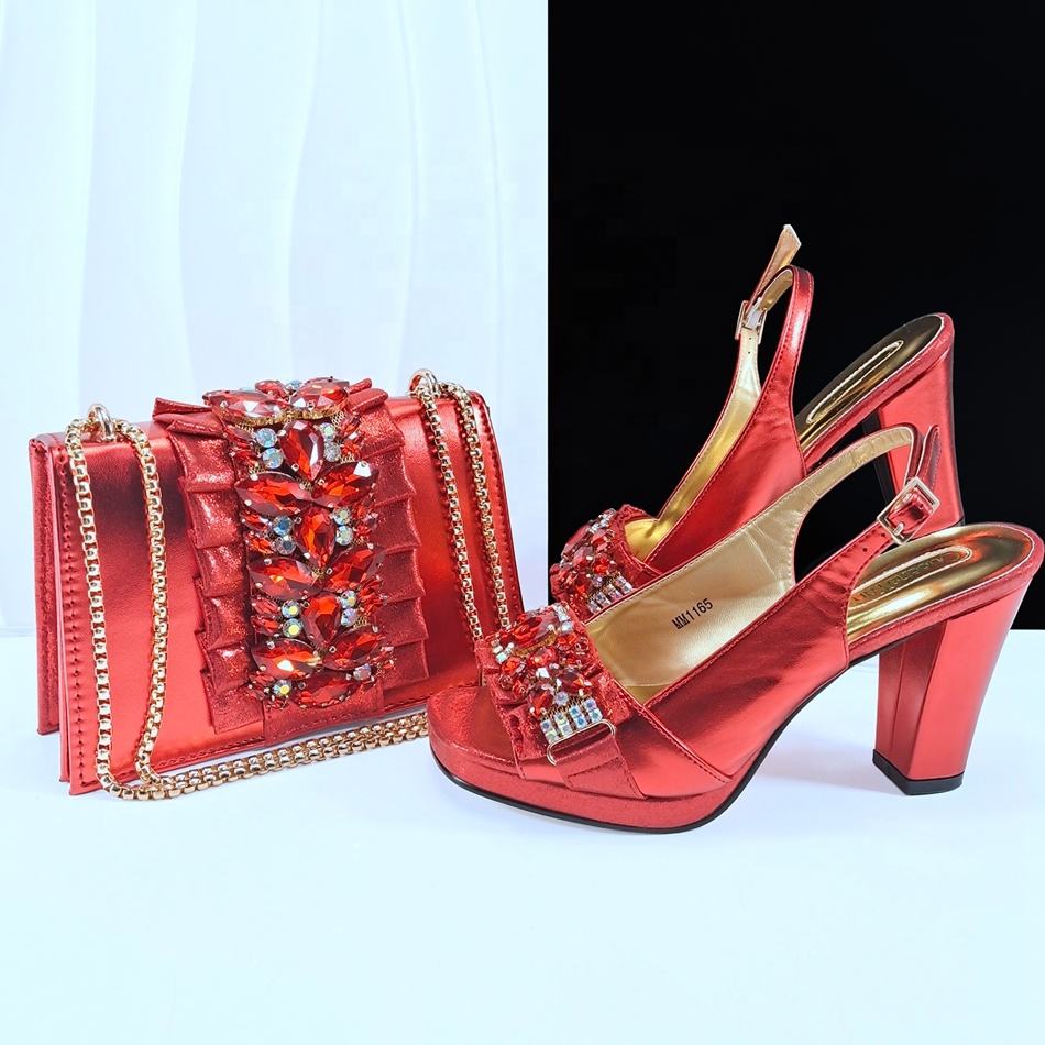 Shoes and Bag Set for Women High Heel Matching Party Gear