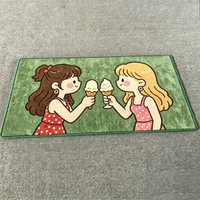 Custom Tropical Palm Leaf Outdoor Runner Rug UV Resistant Hallway Patio Balcony Area Carpet