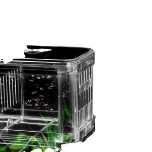 Caja de Incubación para Cría de Guppys, Accesorio de Acuario de Plástico con Diseño Transparente que Aumenta el Oxígeno, para Crías de Peces Vivos - Product Image 3