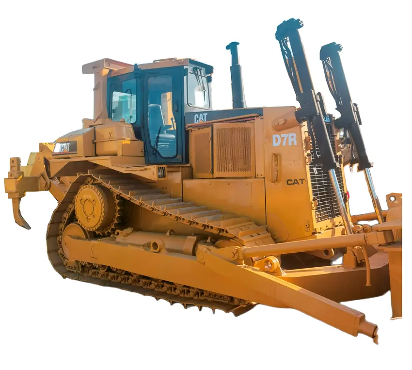 รถปราบดินตีนตะขาบมือสอง CAT D7R เครื่องดันดิน งานดิน อุปกรณ์พิเศษ เครื่องจักรก่อสร้างพร้อมริปเปอร์ ราคาต่ํา เปรู