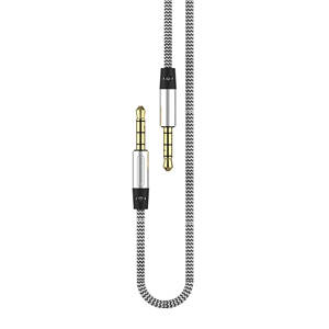 Somostel New Hi-Fi Sound 3,5mm Macho <span class=keywords><strong>a</strong></span> macho <span class=keywords><strong>Cable</strong></span> de audio trenzado <span class=keywords><strong>Cable</strong></span> <span class=keywords><strong>auxiliar</strong></span> para coche con chaqueta de PVC Compatible con auriculares - Product Image 3