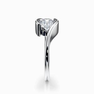 Bague de fiançailles SGARIT 1ct 2ct 3ct en or 18 carats, diamant de laboratoire, bijoux sur mesure, certificat VS D IGI, taille ronde, pour femme - Product Image 5