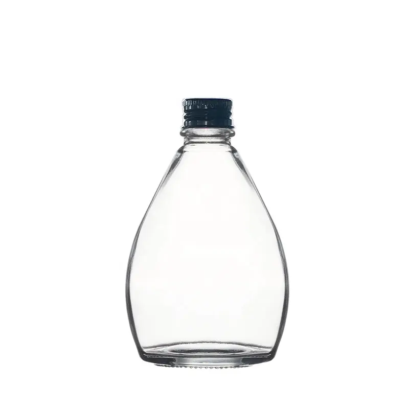 Berlin Packaging Custom Branded Coloured Produced Delicate Appearance Water Drop Shape Drink Coffee Brandy Glass Bottle