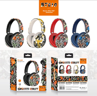 Casque sans fil BT610 pour peinture, casque de jeu graffiti, casque stéréo supra-auriculaire, casque BT avec micro LED