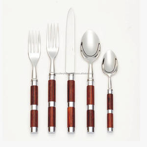 Stainless Steel Unique Stylish Handmade Red Handle Western Style <b>Cutlery</b> Set for Wedding Gift Flatware Set - Product Image 1