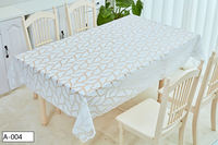 Nappe à motif floral moderne imprimée imperméable PVC brillant vichy dentelle élégant non tissé Technics chemin de table pour élégant