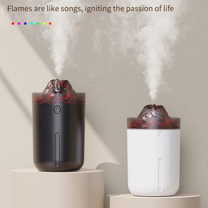 Humidificateur d'arôme ultrasonique en forme de volcan Portable 330ml pour la maison aromathérapie aux huiles essentielles Mini volcan avec fissure - Product Image 5