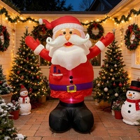 Décoration de Noël gonflable extérieure de 8 pieds en PVC écologique avec éclairage LED, modèle NCH22043