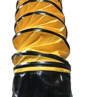 Tuyau flexible en spirale pour l'évacuation de l'air en PVC de 450 mm x 5 m, conduit d'air flexible ignifuge