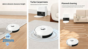 Robot aspirador automático para el hogar y el hotel, último diseño de 2000Pa, limpieza inteligente de suelos, fregona de barrido, aplicación Wi-Fi, 2600mAh - Product Image 5