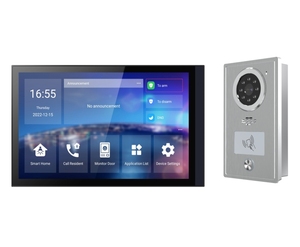 Cao cấp thông minh Video intercom + Nhà thông minh Bảng điều khiển 20i 10-inch màn hình cảm ứng + X2 đơn vị ngoài trời - Product Image 1