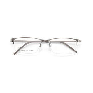 Lunettes de vue rectangulaires demi-cerclées Voss pour hommes 34845, verres en résine, anti-reflets, lunettes professionnelles - Product Image 1