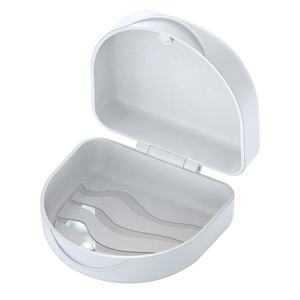 Boîte en plastique magnétique en forme de U <span class=keywords><strong>pour</strong></span> protège-dents/aligneurs/retainers/guardien nocturne/attelles de morsure/grands appareils dentaires - Product Image 4