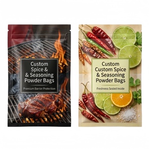 Bolsas de Embalaje para Especias de Barbacoa con Cierre Hermético, Impresión Personalizada, BOPP/VMPET/PE, Bolsa a Prueba de Fugas, Fábrica OEM, MOQ 500 para Chile en Polvo - Product Image 1