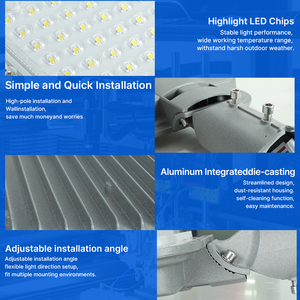 <span class=keywords><strong>Farola</strong></span> <span class=keywords><strong>LED</strong></span> de Aluminio para Exteriores, OEM ODM, Luminaria <span class=keywords><strong>LED</strong></span> Impermeable, AC 100-265V, <span class=keywords><strong>50W</strong></span> 100W 150W 200W 300W - Product Image 4