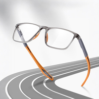 Jiojew Lunettes de sport ultra légères pour étudiants myopes Lunettes de prescription TR90 Lunettes de vue optiques Montures pour hommes