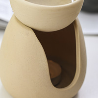 Brûleur d'huile essentielle en céramique de parfum personnalisé Tea Light Diffuseur Cire de bougie Chauffe-fonte Porte-encens pour usage aromatique