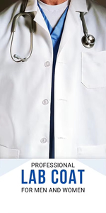 Batas de Laboratorio Unisex, Uniformes para Hospitales, Tejidos Resistentes para Uso Prolongado, Manga Larga, Polialgodón, Bata de Laboratorio Duradera, Bata Médica Blanca - Product Image 5