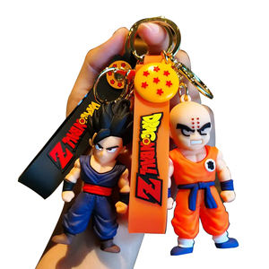 Vente en gros Porte-clés Anime <span class=keywords><strong>Dragon</strong></span> Mignon Boule Porte-clés Caoutchouc Mignon Porte-clés en silicone - Product Image 5