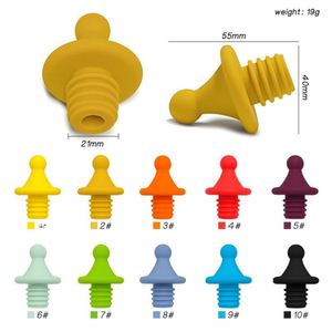 Wholesale Reusable Food Grade Silicone <b>Wine</b> Stopper Leak-proof Bottle Plug Sealer for Champagne Beer Beverage Bottle Caps - Product Image 2