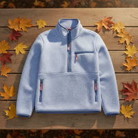 Chaqueta de Sherpa para Mujer con Logotipo Personalizado, para Primavera, Ecológica, Transpirable, con Cierre Simple